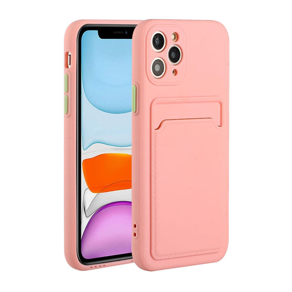 Card Slot Design Shockproof TPU Protective Case, For iPhone 11 Pro Max, For iPhone 12 mini