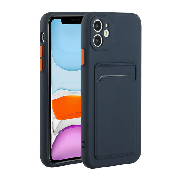 Card Slot Design Shockproof TPU Protective Case, For iPhone 11 Pro Max, For iPhone 12 mini