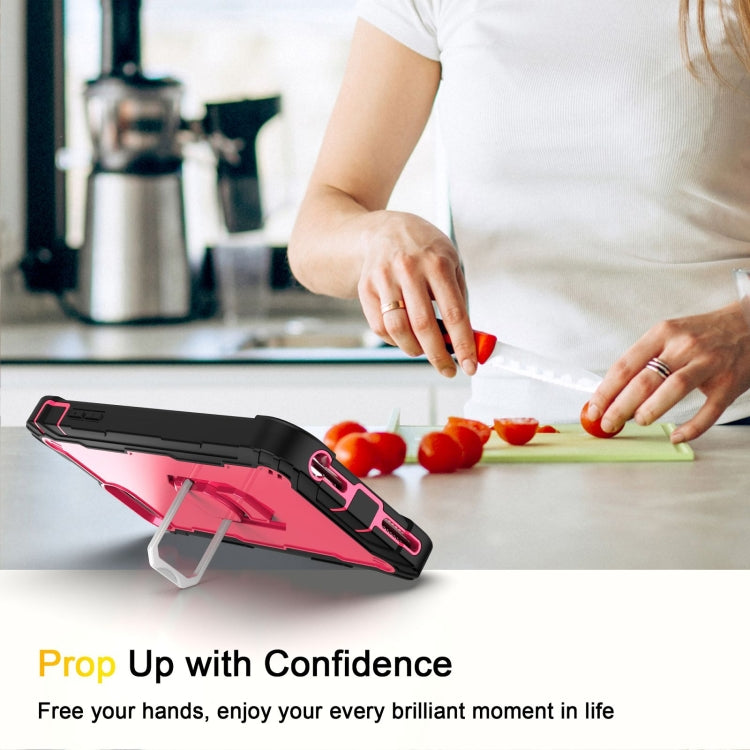 PC + Rubber 3-layers Shockproof Protective Case with Rotating Holder, For iPhone 8 Plus / 7 Plus, For iPhone 11