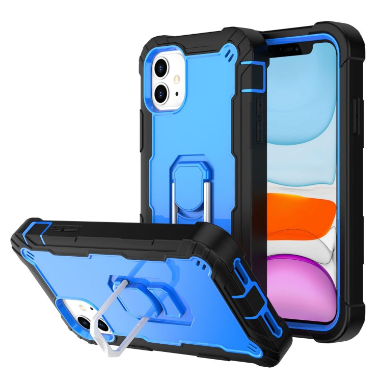 PC + Rubber 3-layers Shockproof Protective Case with Rotating Holder, For iPhone 8 Plus / 7 Plus, For iPhone 11
