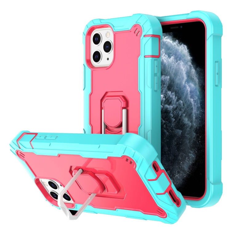 PC + Rubber 3-layers Shockproof Protective Case with Rotating Holder, For iPhone 11 Pro, For iPhone 11 Pro Max
