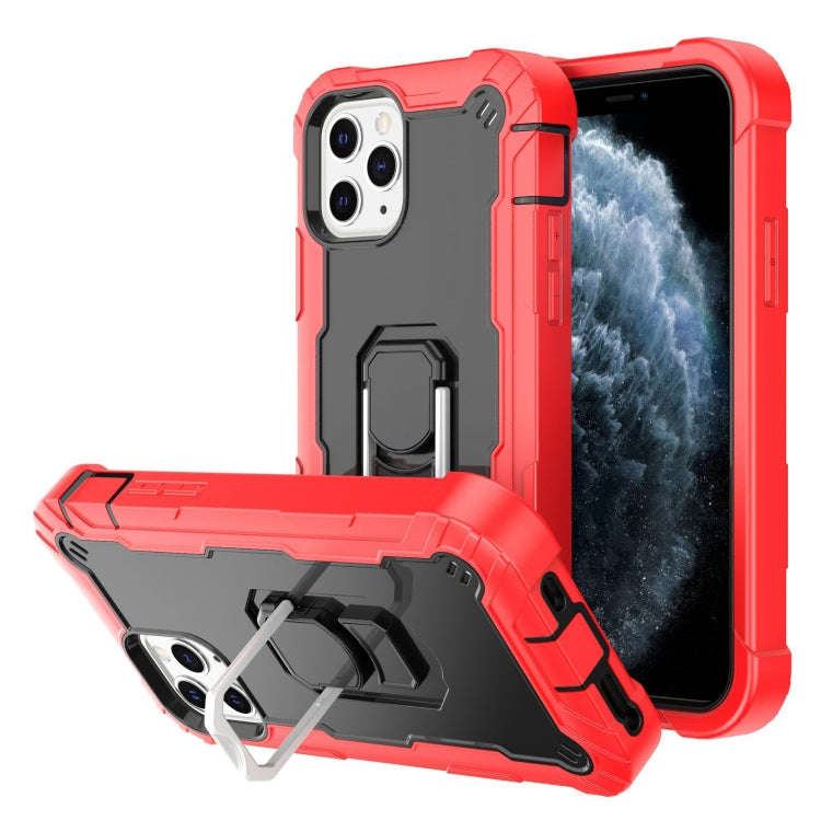 PC + Rubber 3-layers Shockproof Protective Case with Rotating Holder, For iPhone 11 Pro, For iPhone 11 Pro Max