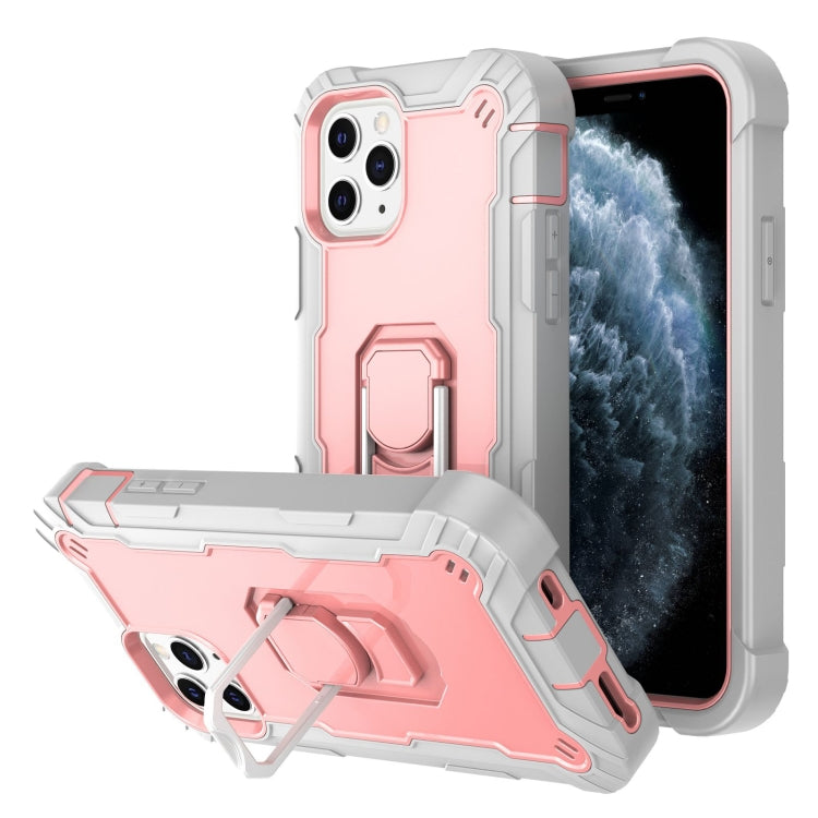 PC + Rubber 3-layers Shockproof Protective Case with Rotating Holder, For iPhone 11 Pro, For iPhone 11 Pro Max