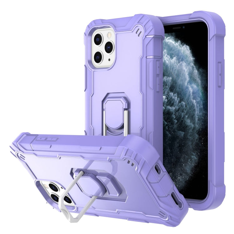 PC + Rubber 3-layers Shockproof Protective Case with Rotating Holder, For iPhone 11 Pro, For iPhone 11 Pro Max