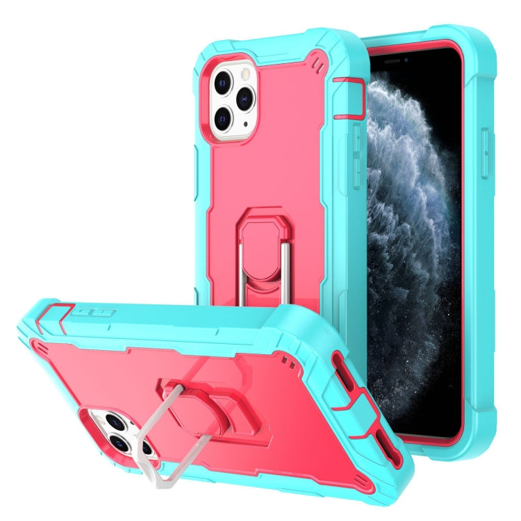 PC + Rubber 3-layers Shockproof Protective Case with Rotating Holder, For iPhone 11 Pro, For iPhone 11 Pro Max