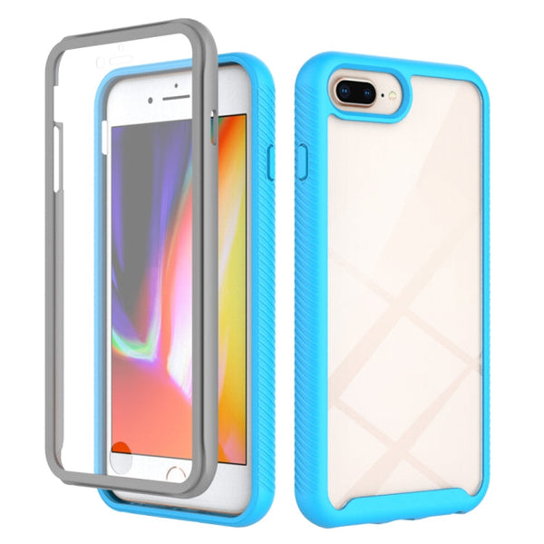 Starry Sky Solid Color Series Shockproof PC + TPU Case with PET Film