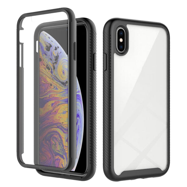 Starry Sky Solid Color Series Shockproof PC + TPU Case with PET Film