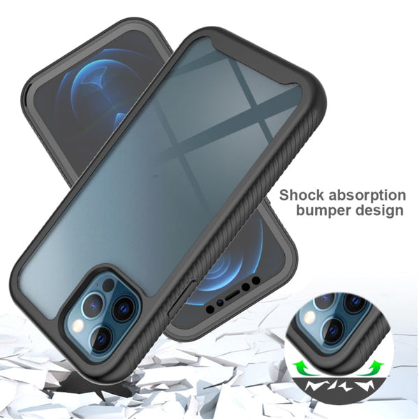 Starry Sky Solid Color Series Shockproof PC + TPU Case with PET Film