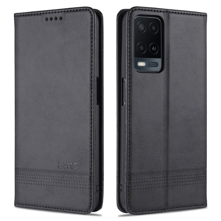 AZNS Magnetic Calf Texture Horizontal Flip Leather Case with Card Slots & Holder & Wallet, For OPPO A54 4G, For OPPO A94 5G, For OPPO A95 5G, For Xiaomi Mi 11 Lite