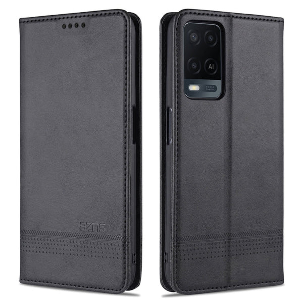 AZNS Magnetic Calf Texture Horizontal Flip Leather Case with Card Slots & Holder & Wallet, For OPPO A54 4G, For OPPO A94 5G, For OPPO A95 5G, For Xiaomi Mi 11 Lite