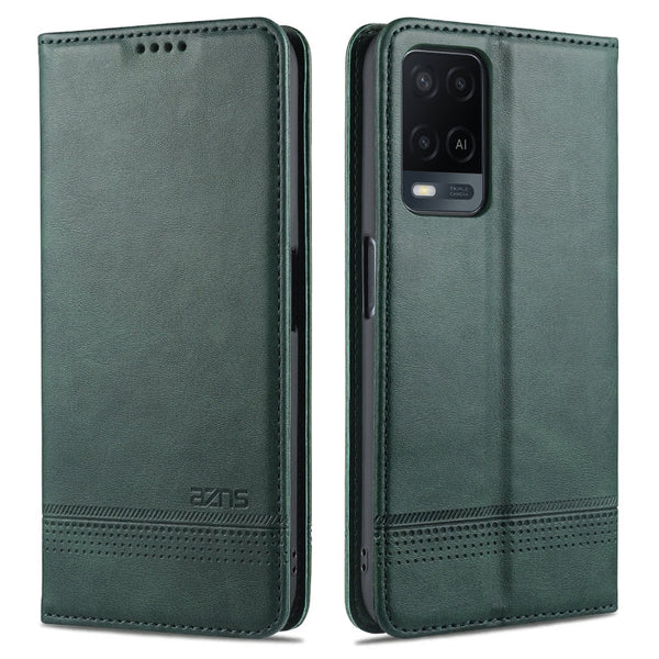 AZNS Magnetic Calf Texture Horizontal Flip Leather Case with Card Slots & Holder & Wallet, For OPPO A54 4G, For OPPO A94 5G, For OPPO A95 5G, For Xiaomi Mi 11 Lite
