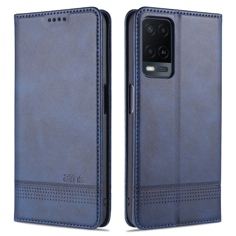 AZNS Magnetic Calf Texture Horizontal Flip Leather Case with Card Slots & Holder & Wallet, For OPPO A54 4G, For OPPO A94 5G, For OPPO A95 5G, For Xiaomi Mi 11 Lite
