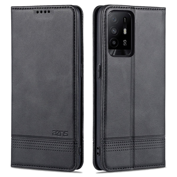 AZNS Magnetic Calf Texture Horizontal Flip Leather Case with Card Slots & Holder & Wallet, For OPPO A54 4G, For OPPO A94 5G, For OPPO A95 5G, For Xiaomi Mi 11 Lite