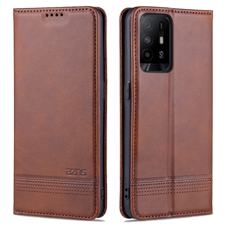 AZNS Magnetic Calf Texture Horizontal Flip Leather Case with Card Slots & Holder & Wallet, For OPPO A54 4G, For OPPO A94 5G, For OPPO A95 5G, For Xiaomi Mi 11 Lite