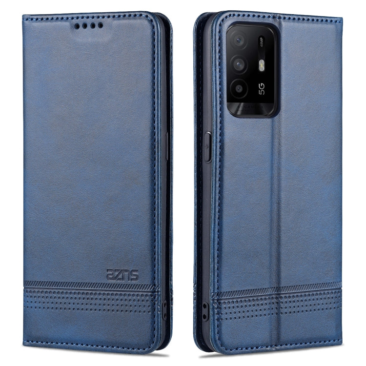 AZNS Magnetic Calf Texture Horizontal Flip Leather Case with Card Slots & Holder & Wallet, For OPPO A54 4G, For OPPO A94 5G, For OPPO A95 5G, For Xiaomi Mi 11 Lite