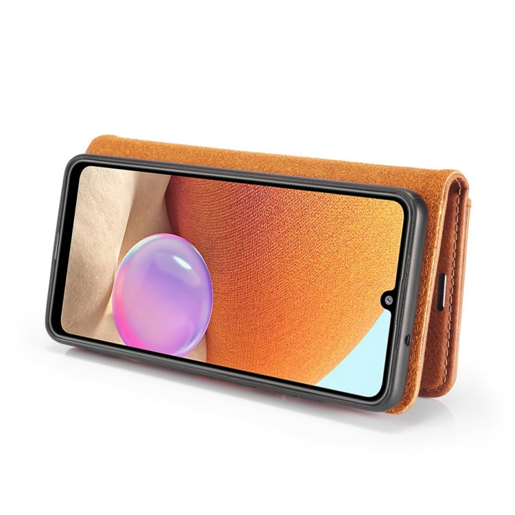 DG.MING Crazy Horse Texture Flip Detachable Magnetic Leather Case with Holder & Card Slots & Wallet, For Samsung Galaxy A32 4G