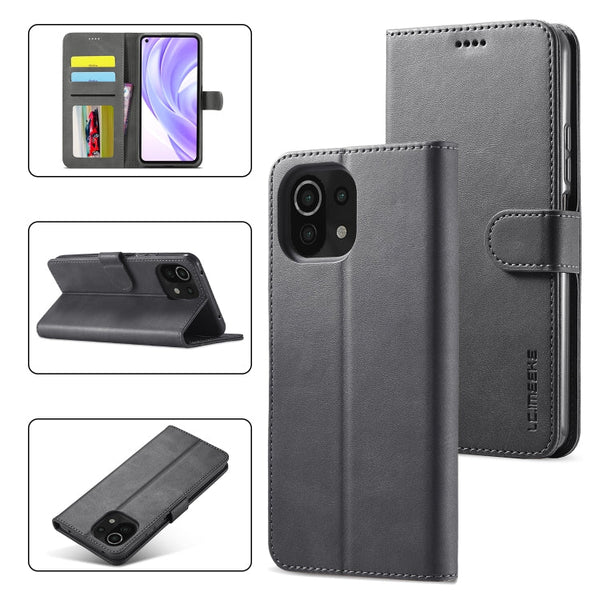 LC.IMEEKE Calf Texture Horizontal Flip Leather Case, with Holder & Card Slots & Wallet, For Xiaomi Mi 11 Lite, For Samsung Galaxy A82