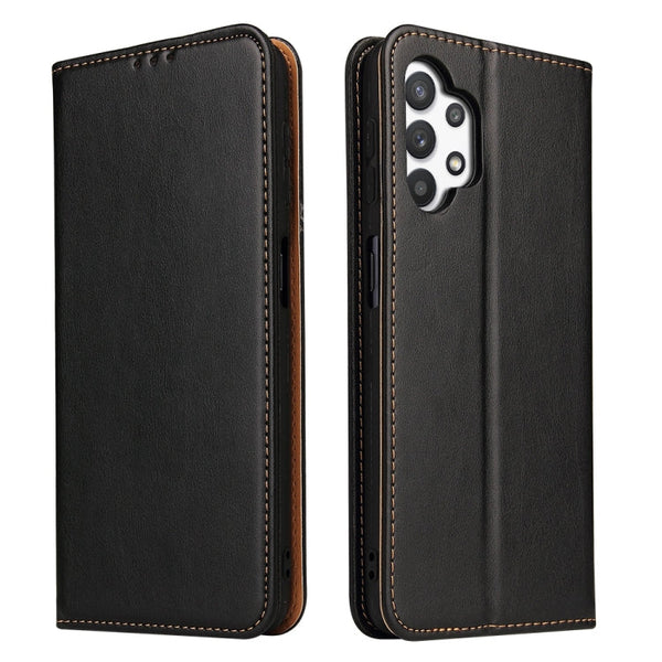 Fierre Shann PU Genuine Leather Texture Horizontal Flip Leather Case with Holder & Card Slots & Wallet, For Samsung Galaxy A32 5G, For Samsung Galaxy A72 5G, For Samsung Galaxy A52 5G