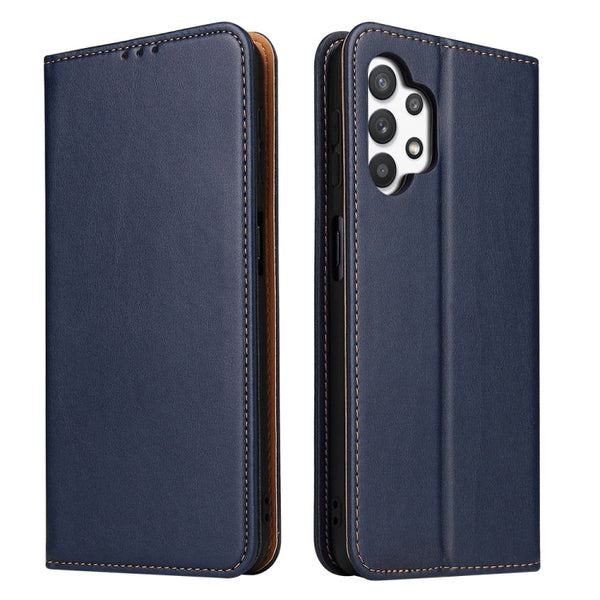 Fierre Shann PU Genuine Leather Texture Horizontal Flip Leather Case with Holder & Card Slots & Wallet, For Samsung Galaxy A32 5G, For Samsung Galaxy A72 5G, For Samsung Galaxy A52 5G