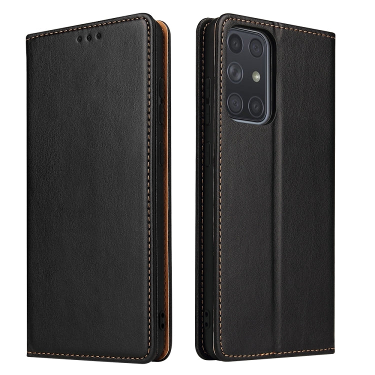 Fierre Shann PU Genuine Leather Texture Horizontal Flip Leather Case with Holder & Card Slots & Wallet, For Samsung Galaxy A32 5G, For Samsung Galaxy A72 5G, For Samsung Galaxy A52 5G