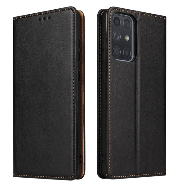 Fierre Shann PU Genuine Leather Texture Horizontal Flip Leather Case with Holder & Card Slots & Wallet, For Samsung Galaxy A32 5G, For Samsung Galaxy A72 5G, For Samsung Galaxy A52 5G