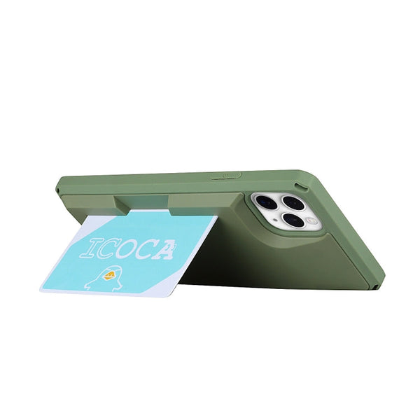 Armor Shockproof TPU + PC Hard Case with Card Slot Holder Funtion, For iPhone 11 Pro Max