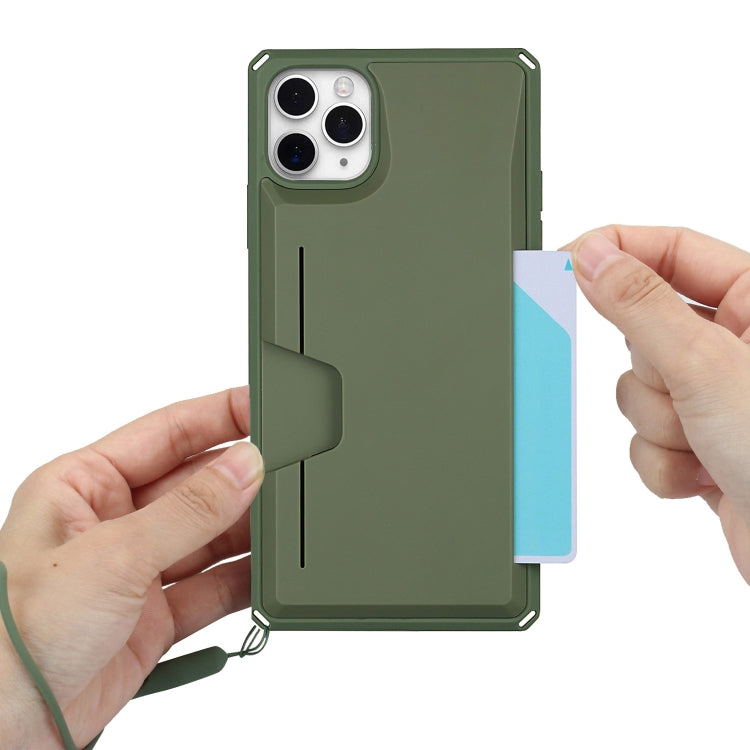 Armor Shockproof TPU + PC Hard Case with Card Slot Holder Funtion, For iPhone 11 Pro Max