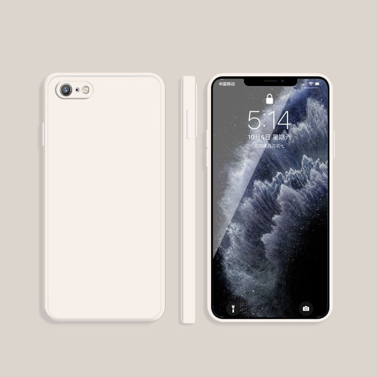 Solid Color Imitation Liquid Silicone Straight Edge Dropproof Full Coverage Protective Case, For iPhone 6s / 6, For iPhone 6s Plus / 6 Plus
