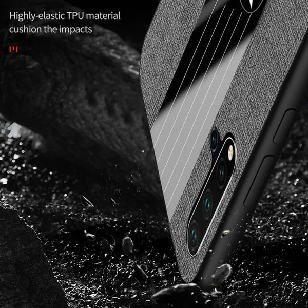 XINLI Stitching Cloth Textue Shockproof TPU Protective Case with Ring Holder, For Huawei nova 5, For Huawei nova 5i, For Huawei nova 5i Pro, For Huawei P20