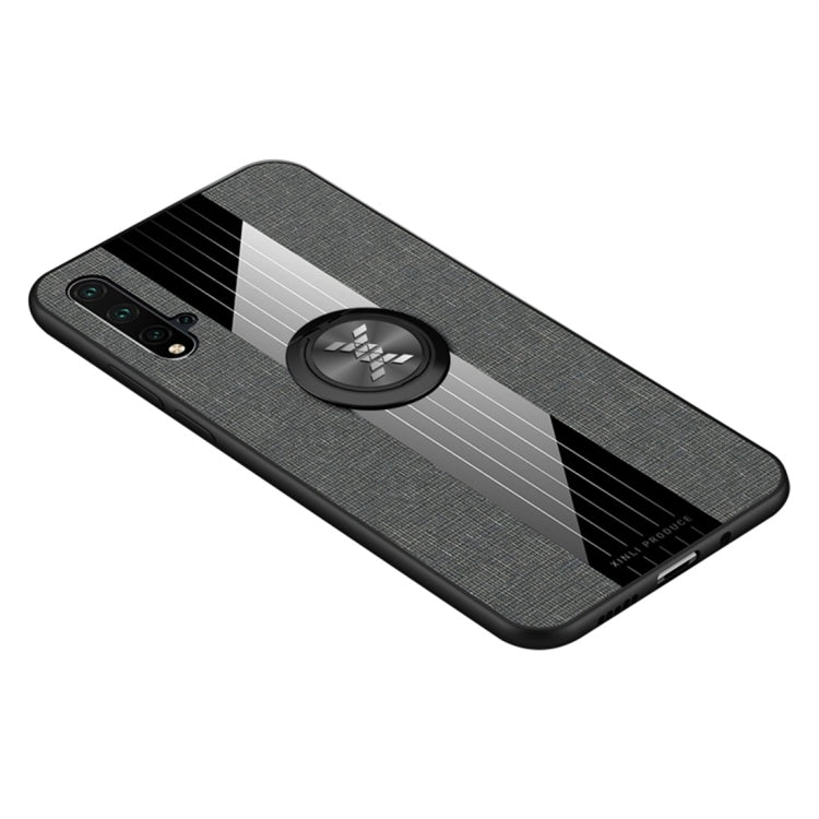 XINLI Stitching Cloth Textue Shockproof TPU Protective Case with Ring Holder, For Huawei nova 5, For Huawei nova 5i, For Huawei nova 5i Pro, For Huawei P20