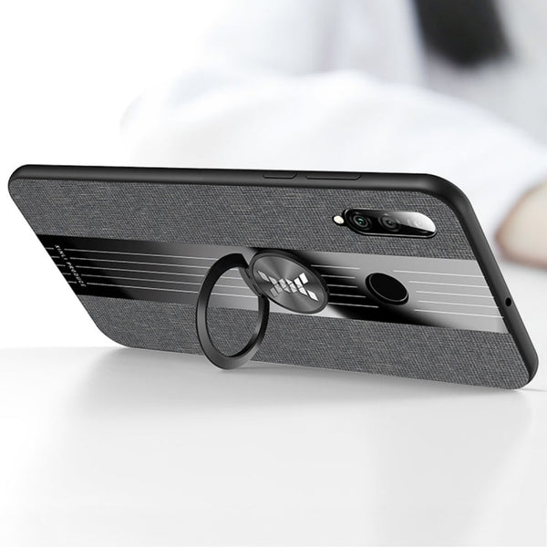 XINLI Stitching Cloth Textue Shockproof TPU Protective Case with Ring Holder, For Huawei P20 lite, For Huawei P20 Pro, For Huawei P30, For Huawei P30 Lite
