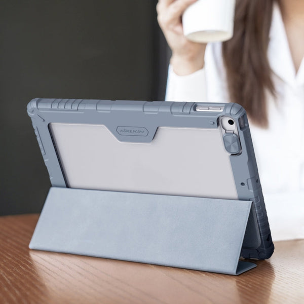 NILLKIN Bumper Horizontal Flip Leather Case with Pen Slot & Holder