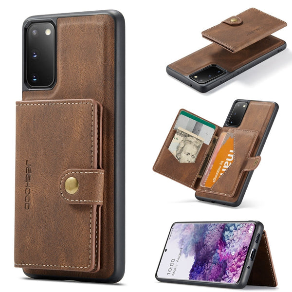 JEEHOOD Retro Magnetic Detachable Protective Case with Wallet & Card Slot & Holder, For Samsung Galaxy A32 5G, For Samsung Galaxy S20 FE, For Samsung Galaxy S20, For Samsung Galaxy S20+