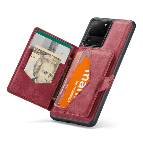 JEEHOOD Retro Magnetic Detachable Protective Case with Wallet & Card Slot & Holder, For Samsung Galaxy S20 Ultra 5G, For Samsung Galaxy Note20 Ultra, For Samsung Galaxy S21 FE