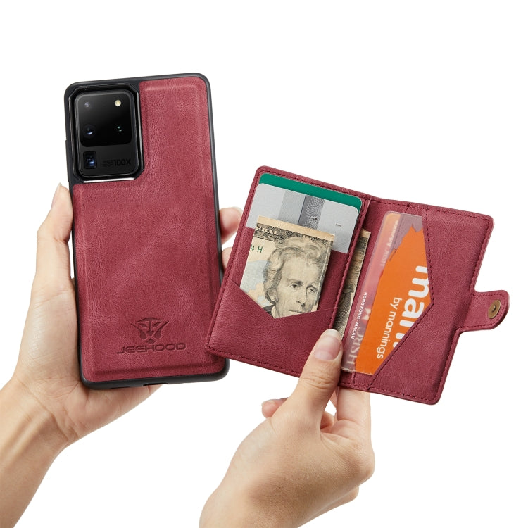 JEEHOOD Retro Magnetic Detachable Protective Case with Wallet & Card Slot & Holder, For Samsung Galaxy S20 Ultra 5G, For Samsung Galaxy Note20 Ultra, For Samsung Galaxy S21 FE