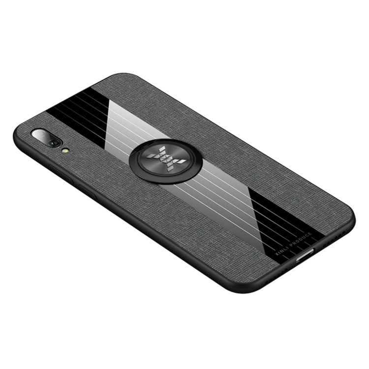 XINLI Stitching Cloth Textue Shockproof TPU Protective Case with Ring Holder, For Huawei Enjoy 8 Plus, For Huawei Enjoy 9, For Huawei Enjoy 9e, For Huawei Enjoy 9 Plus