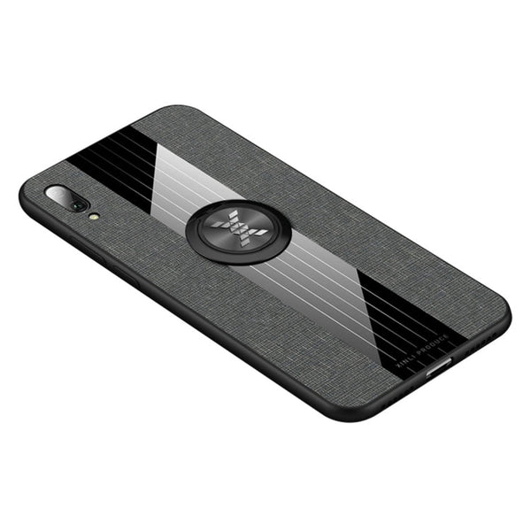 XINLI Stitching Cloth Textue Shockproof TPU Protective Case with Ring Holder, For Huawei Enjoy 8 Plus, For Huawei Enjoy 9, For Huawei Enjoy 9e, For Huawei Enjoy 9 Plus
