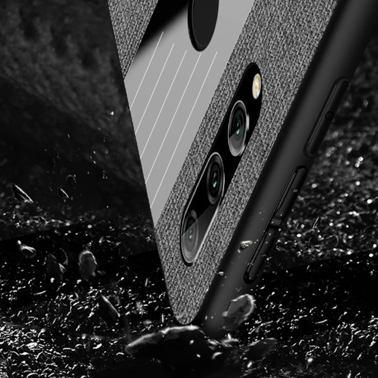 XINLI Stitching Cloth Textue Shockproof TPU Protective Case with Ring Holder, For Huawei Enjoy 9s, For Huawei Maimang 5, For Huawei Maimang 6, For Huawei Mate 20 Lite / Maimang 7