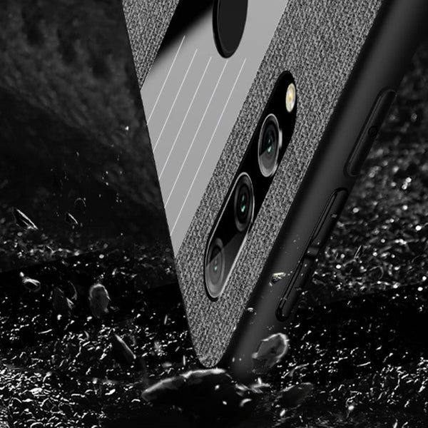 XINLI Stitching Cloth Textue Shockproof TPU Protective Case with Ring Holder, For Huawei Enjoy 9s, For Huawei Maimang 5, For Huawei Maimang 6, For Huawei Mate 20 Lite / Maimang 7