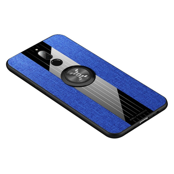 XINLI Stitching Cloth Textue Shockproof TPU Protective Case with Ring Holder, For Huawei Enjoy 9s, For Huawei Maimang 5, For Huawei Maimang 6, For Huawei Mate 20 Lite / Maimang 7