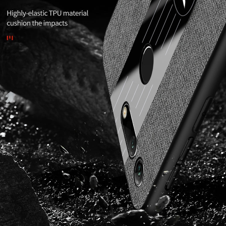 XINLI Stitching Cloth Textue Shockproof TPU Protective Case with Ring Holder, For Huawei Honor View 20