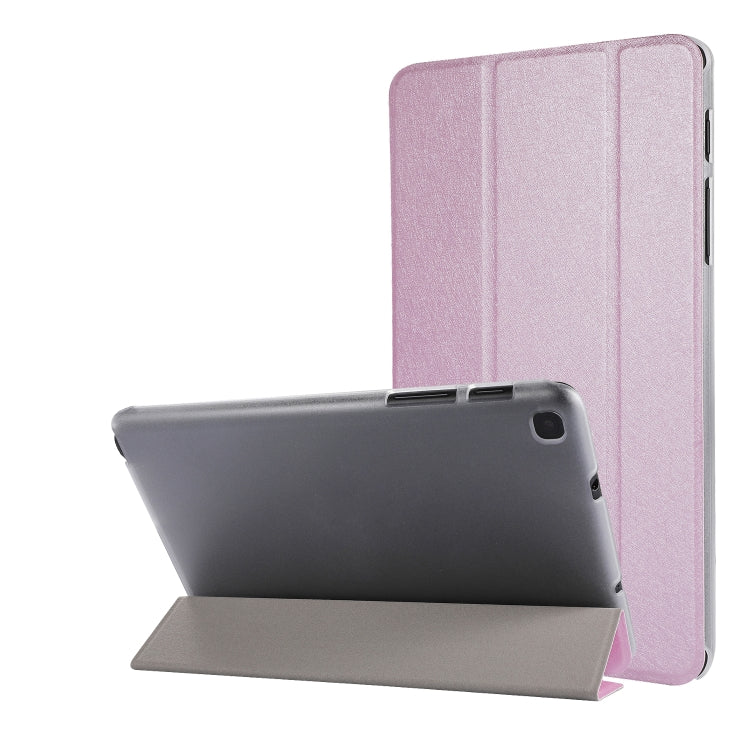 Silk Texture Three-fold Horizontal Flip Leather Case with Holder & Pen Slot, For Samsung Galaxy Tab A7 Lite 8.7 T220 / T225, For iPad Air 13 2025 / 2024 / iPad Pro 12.9 2022 / 2021