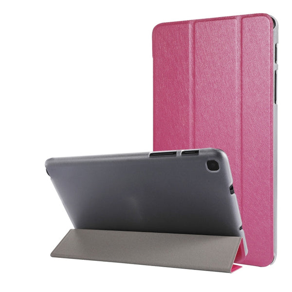 Silk Texture Three-fold Horizontal Flip Leather Case with Holder & Pen Slot, For Samsung Galaxy Tab A7 Lite 8.7 T220 / T225, For iPad Air 13 2025 / 2024 / iPad Pro 12.9 2022 / 2021