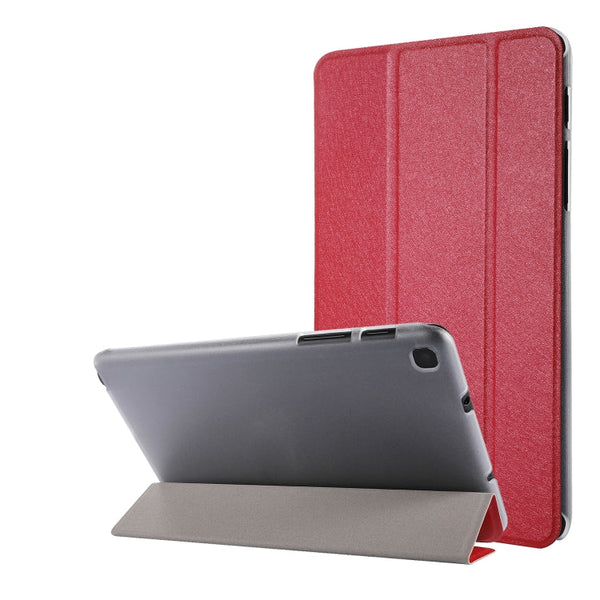 Silk Texture Three-fold Horizontal Flip Leather Case with Holder & Pen Slot, For Samsung Galaxy Tab A7 Lite 8.7 T220 / T225, For iPad Air 13 2025 / 2024 / iPad Pro 12.9 2022 / 2021