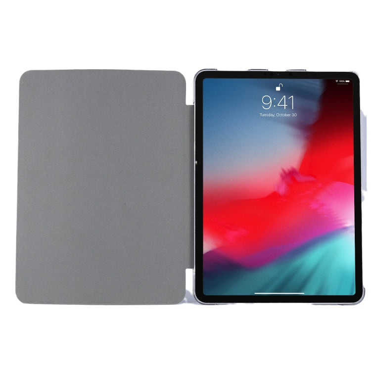 Silk Texture Three-fold Horizontal Flip Leather Case with Holder & Pen Slot, For iPad Pro 11 (2021)