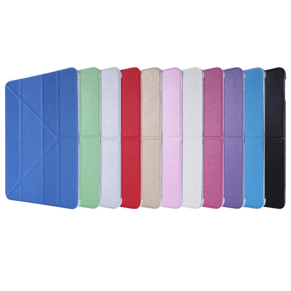 Silk Texture Horizontal Deformation Flip Leather Case with Holder
