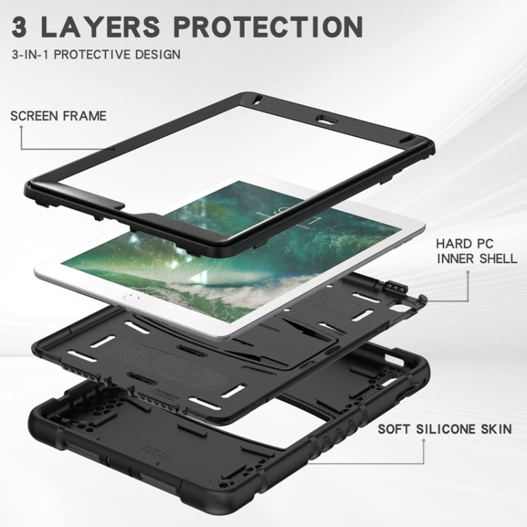 3-Layer Protection  Screen Frame + PC + Silicone Shockproof Combination Case with Holder