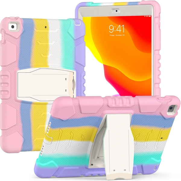 3-Layer Protection  Screen Frame + PC + Silicone Shockproof Combination Case with Holder