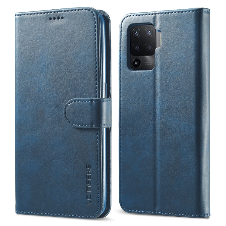 LC.IMEEKE Calf Texture Horizontal Flip Leather Case, with Holder & Card Slots & Wallet, For OPPO F19 Pro/A94 4G/Reno 5F, For OPPO Realme 8 / 8 Pro