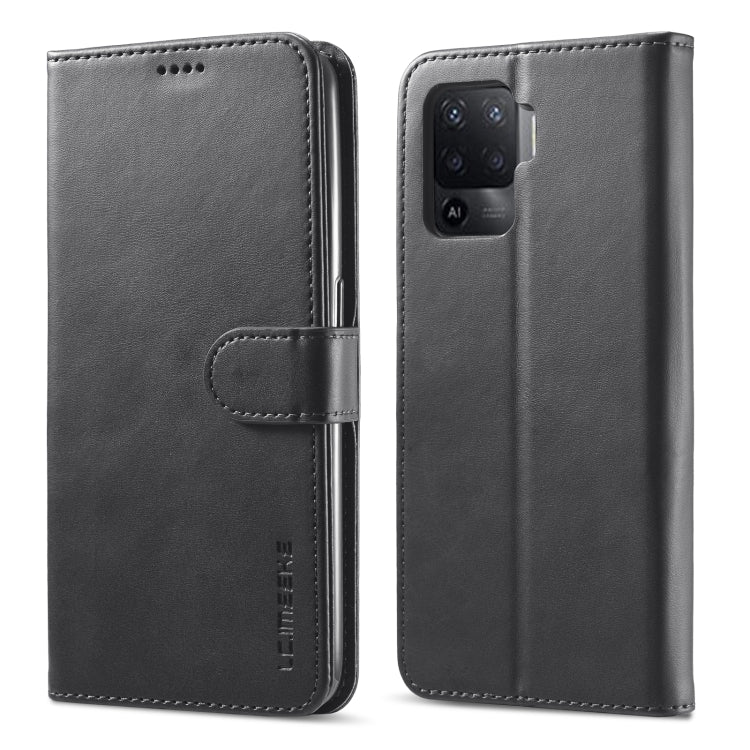 LC.IMEEKE Calf Texture Horizontal Flip Leather Case, with Holder & Card Slots & Wallet, For OPPO F19 Pro/A94 4G/Reno 5F, For OPPO Realme 8 / 8 Pro